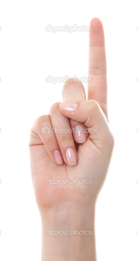 Hand with the index finger