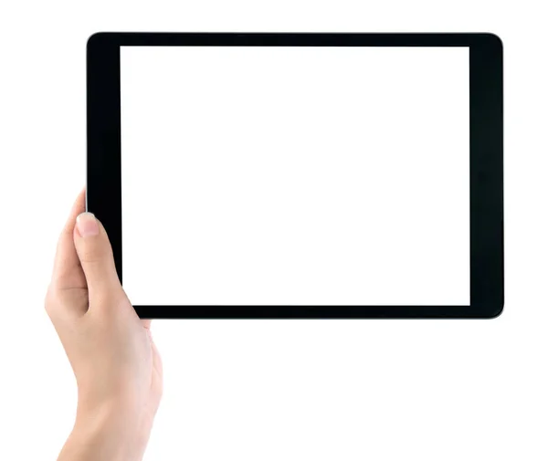Frauenhände Mit Digitalem Tablet — Stockfoto