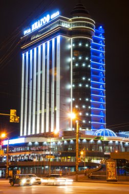 het hotelgebouw vidgof in Tsjeljabinsk, Rusland
