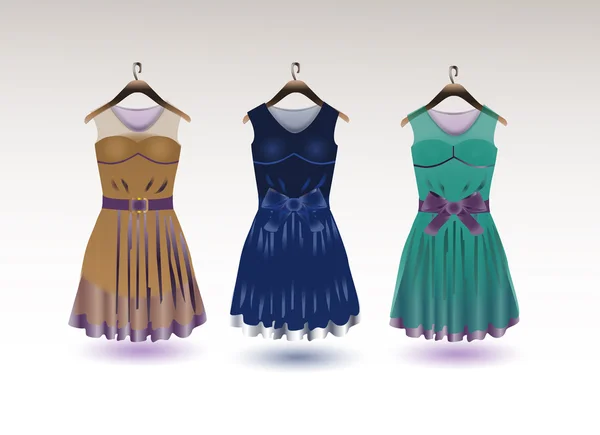 Элегантные платья — стоковый вектор