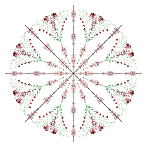 bir daire içinde güzel renk süsleme