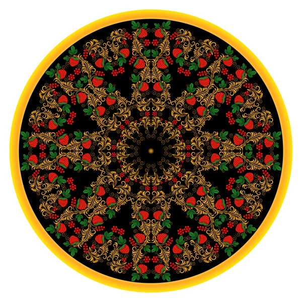 khokhloma süs siyah