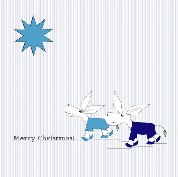 Bethlehem yıldızı ve eşekler