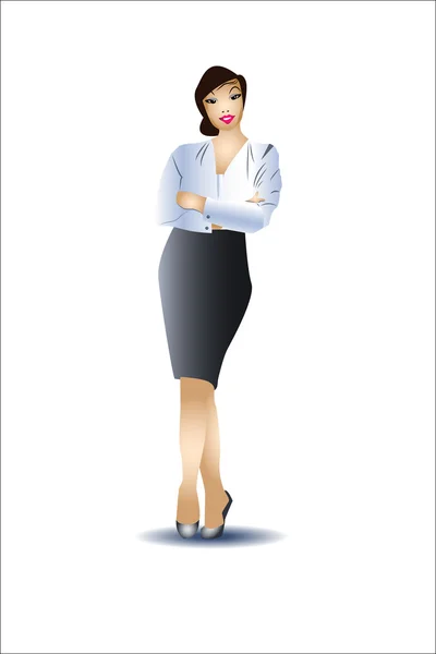 Successful business woman — Stock Vector