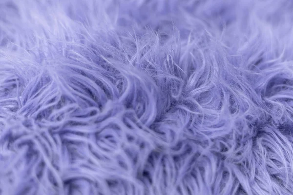 Samara, Russia - December 09, 2021: Pantone Color 2022 Very Peri Top View Fluffy Wool Texture Sample Краса, мода, концепція дизайну. — стокове фото