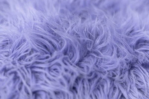 Samara, Rusland - 09 december 2021: Pantone Kleur 2022 Zeer Peri Top View. Fluffy Wool textuur monster. trendy beauty, fashion, make-up design concept — Stockfoto