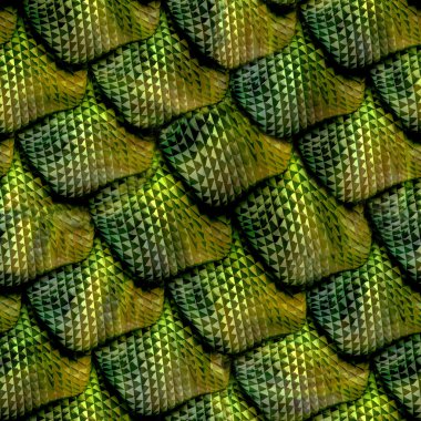 3d abstract Seamless snake skin, reptile scale