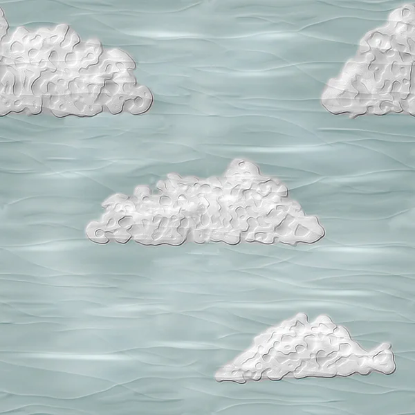 シームレスな cloudscape の 3d — ストック写真