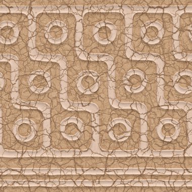 3d pattern with ancient Dzi bead, seamless clipart