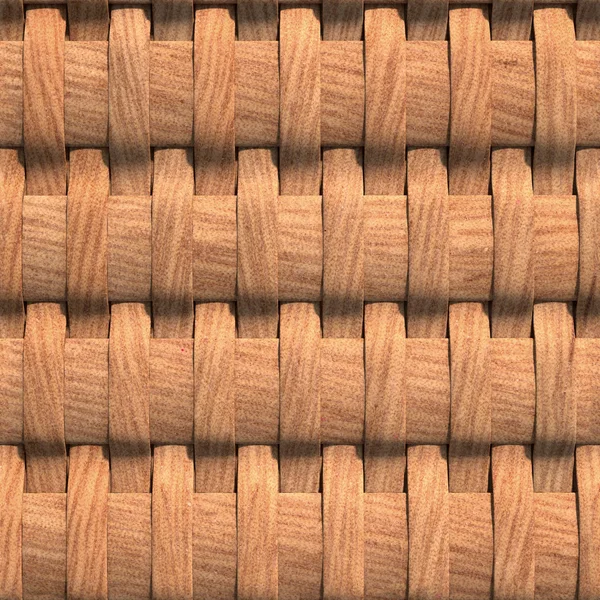 3D-achtergrond, houten weven, naadloze — Stockfoto