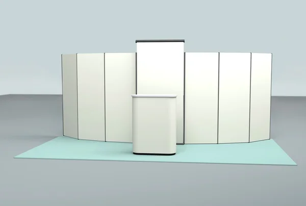 3D arka plan, boş Fuar tasarımcıları için — Stok fotoğraf