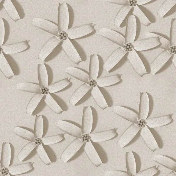 3d fundo, flores, textura de papel, sem costura — Fotografia de Stock