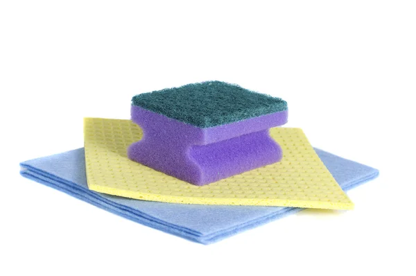 Sponge and wipes — Stock Photo, Image