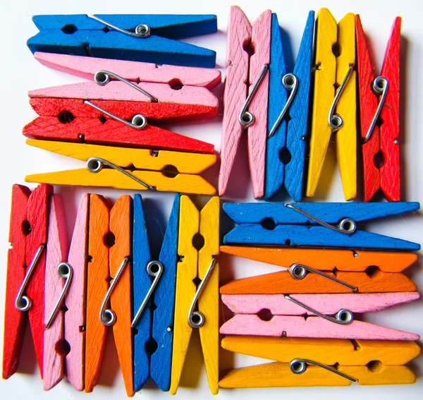 Pegs Colors — Stock Photo, Image