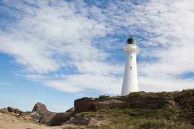 kayaların üzerinde Castlepoint feneri