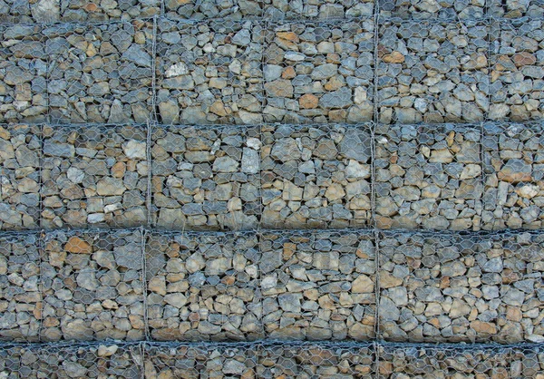 Caged Rock Wall — Stock Photo, Image