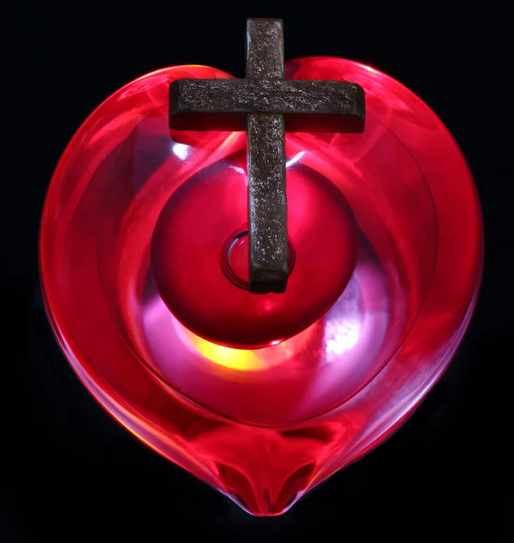 Крест сердца — стоковое фото