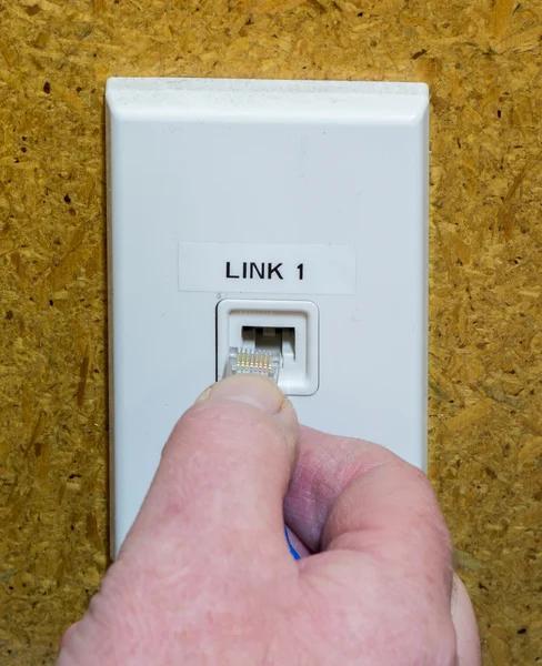 Network Wall Link — Stock Photo, Image