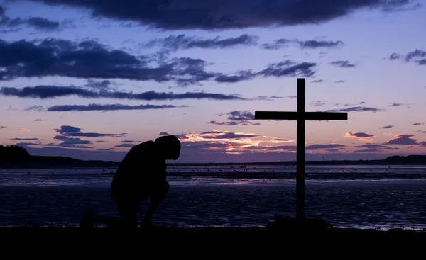 Slutet av dagen cross — Stockfoto