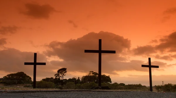 Świt Wzgórze Trzech Krzyży — Zdjęcie stockowe