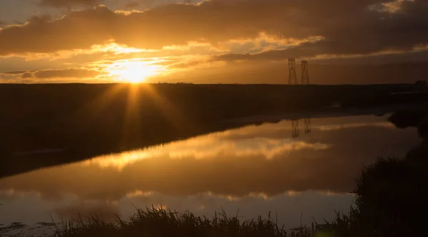 Sonnenaufgang am Teich — Stockfoto