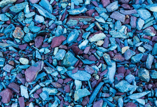 Chips de pedra vermelho e azul — Fotografia de Stock