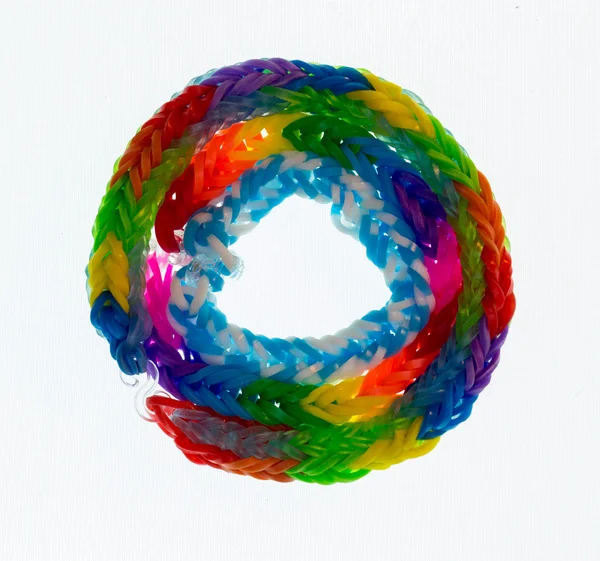 Colorful Loom Bracelets — Stock Photo, Image