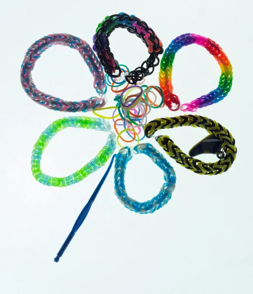 Loom Band Bracelets — Stock Photo, Image