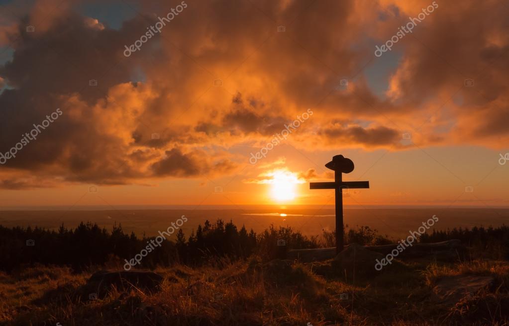 Cowboy hat with cross hotsell