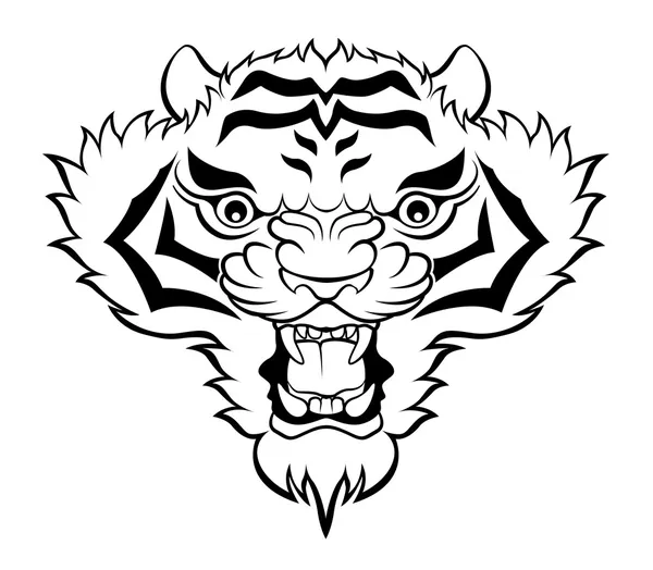 Tiger head — Stock Vector