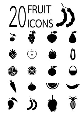Yirmi meyve simgeler