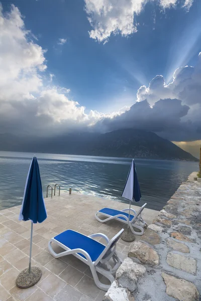 Playa del hotel junto al mar — Foto de Stock