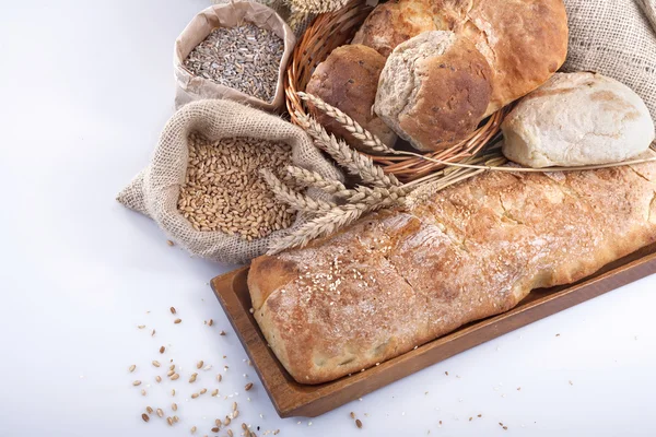 面包和谷物 — 图库照片