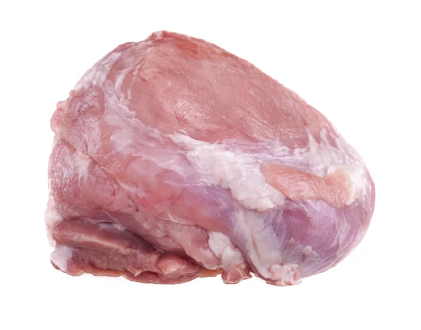 白で隔離される豚の肉 — ストック写真