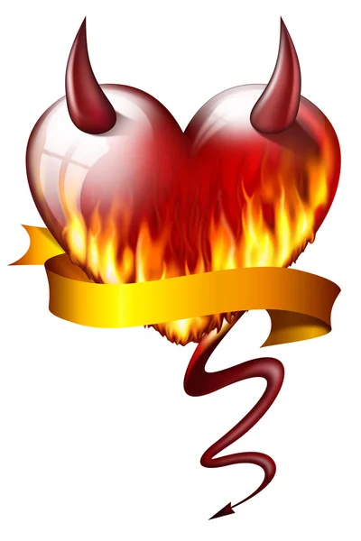 Coeur en feu — Photo