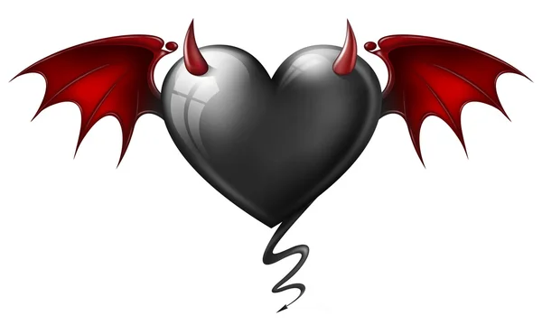 Diabolical heart — Stock Photo, Image