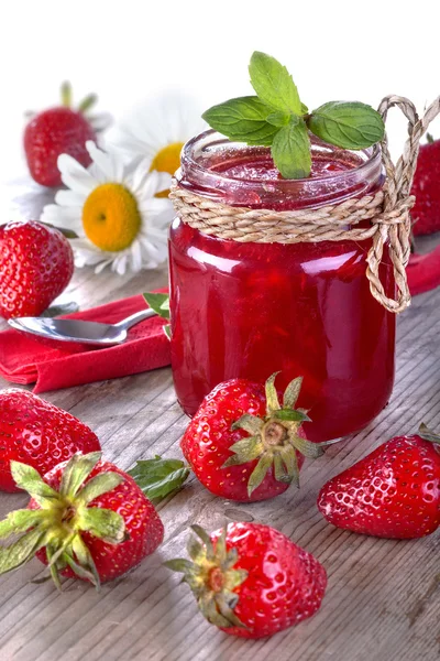 Marmellata di fragole — Foto Stock