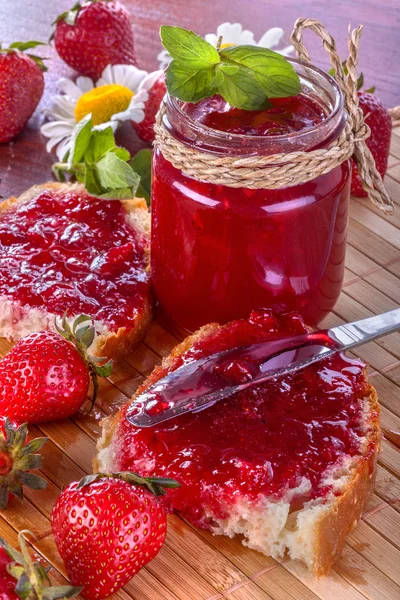 Strawberry jam — Stock Photo, Image