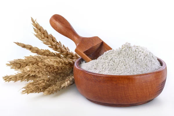 Whole wheat flour — Stock Photo, Image