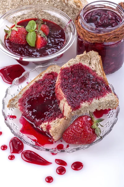 Strawberry jam — Stock Photo, Image