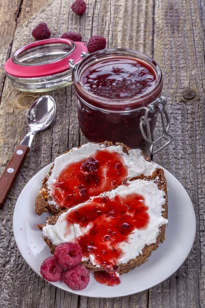 Raspberry jam — Stock Photo, Image