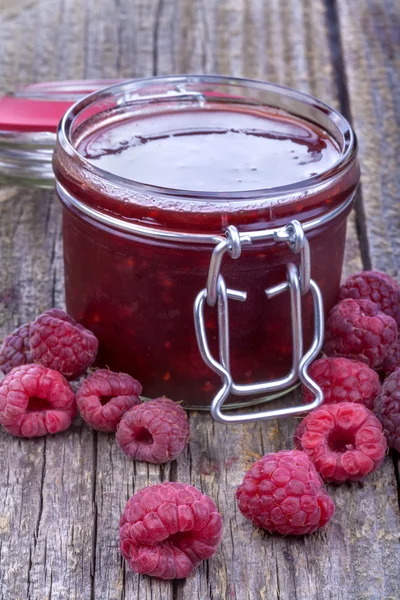 Raspberry jam — Stock Photo, Image