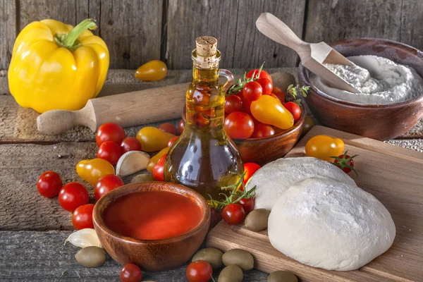 Ingredienti della pasta italiana — Foto Stock