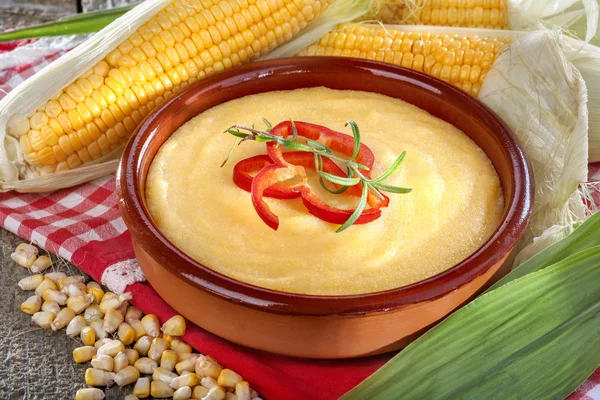 Havre gryn polenta — Stockfoto