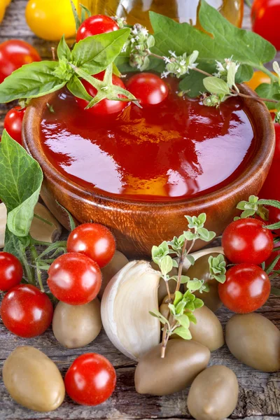 Ketchup de tomate — Fotografia de Stock