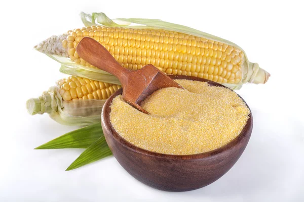 Kukorica-kukoricadara polenta — Stock Fotó