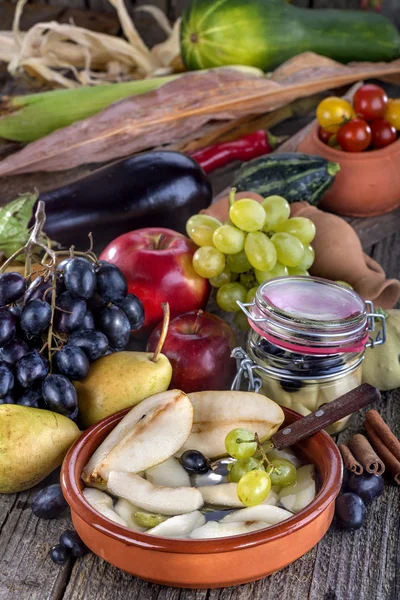 Compota de frutas de peras — Foto de Stock