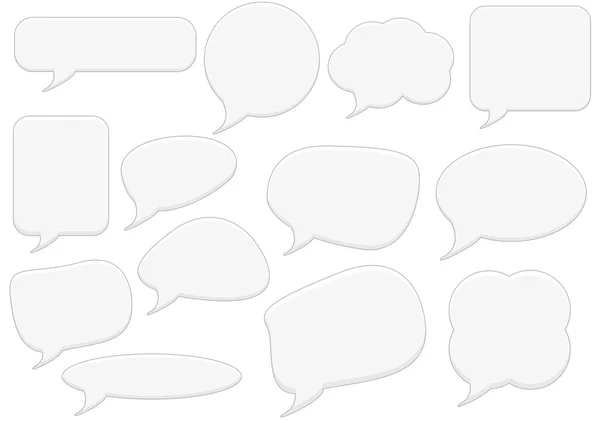 Text bubbles set — Stock Vector