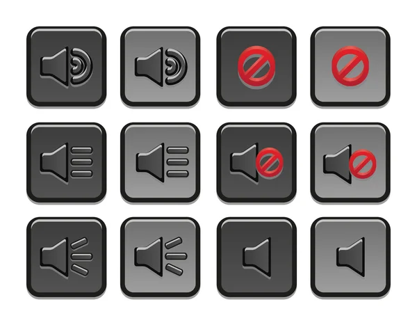 Volume icons set — Stock Vector