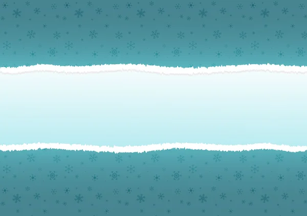 Papier déchiré - style hiver — Image vectorielle
